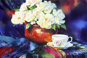 janet whittle watercolour flowers artist